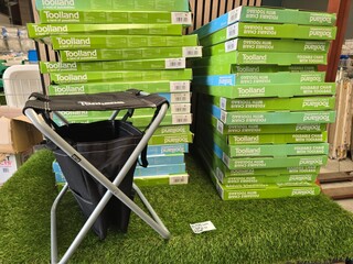 Ca. 30x Vouwkruk, camping vissen Toolland, partij
